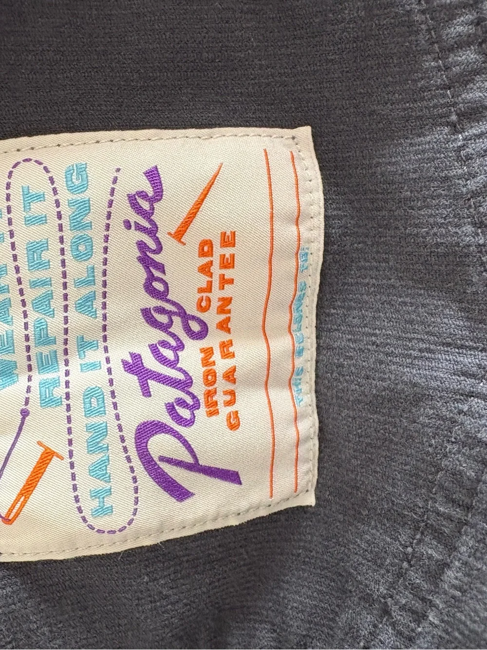 Patagonia kids overalls in corduroy smolder blue sz XXL